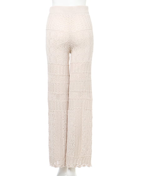 INGNI（イング） スカシニット／パンツ ｱｲﾎﾞﾘｰ