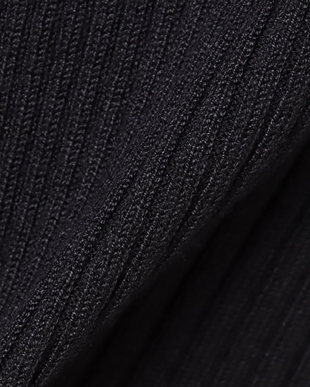 INGNI（イング） フリルノースリニット ｸﾛ