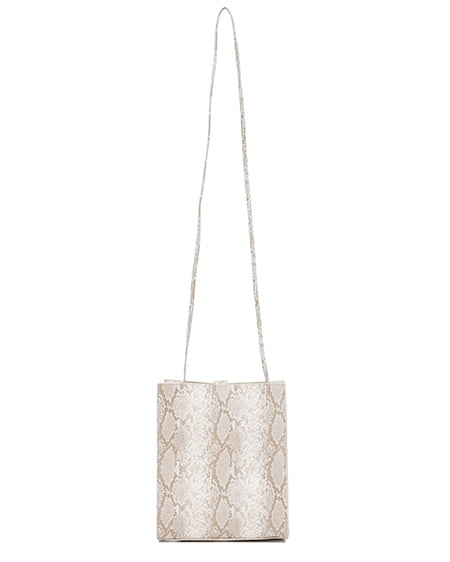 INGNI(イング) バックルベルトスクエアショルダーBAG パイソン