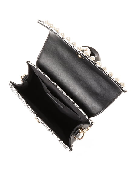 INGNI（イング） パールハンドルショルダーBAG ｸﾛ