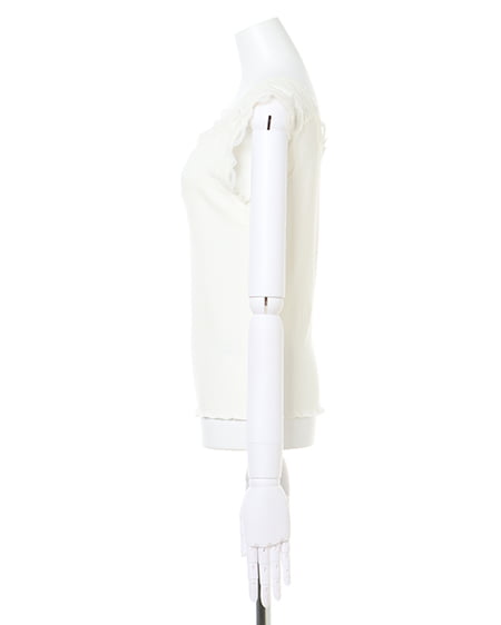 INGNI（イング） Vネックレースタンクトップス ｵﾌﾎﾜｲﾄ