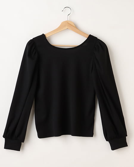 Backリボン長袖／トップス