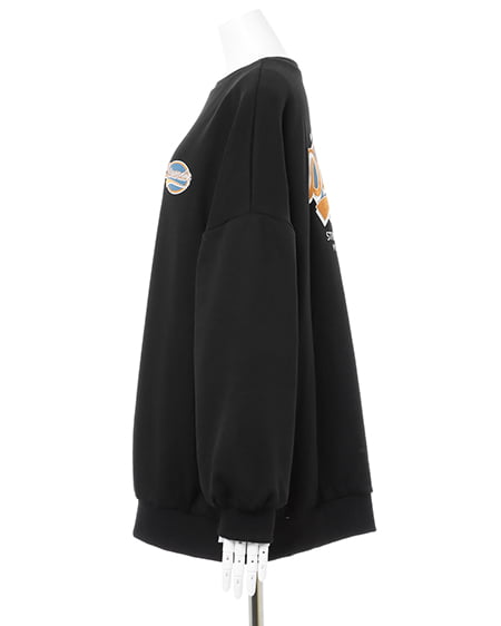 INGNI（イング） サークルロゴスウェットチュニック ｸﾛ