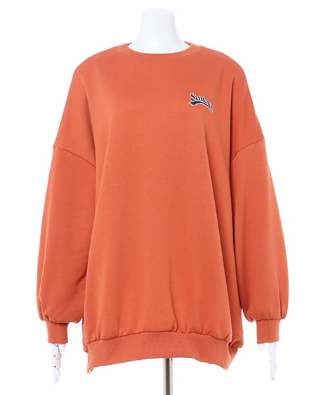 INGNI（イング） Backサークルロゴスウェットチュニックトップス ｵﾚﾝｼﾞ