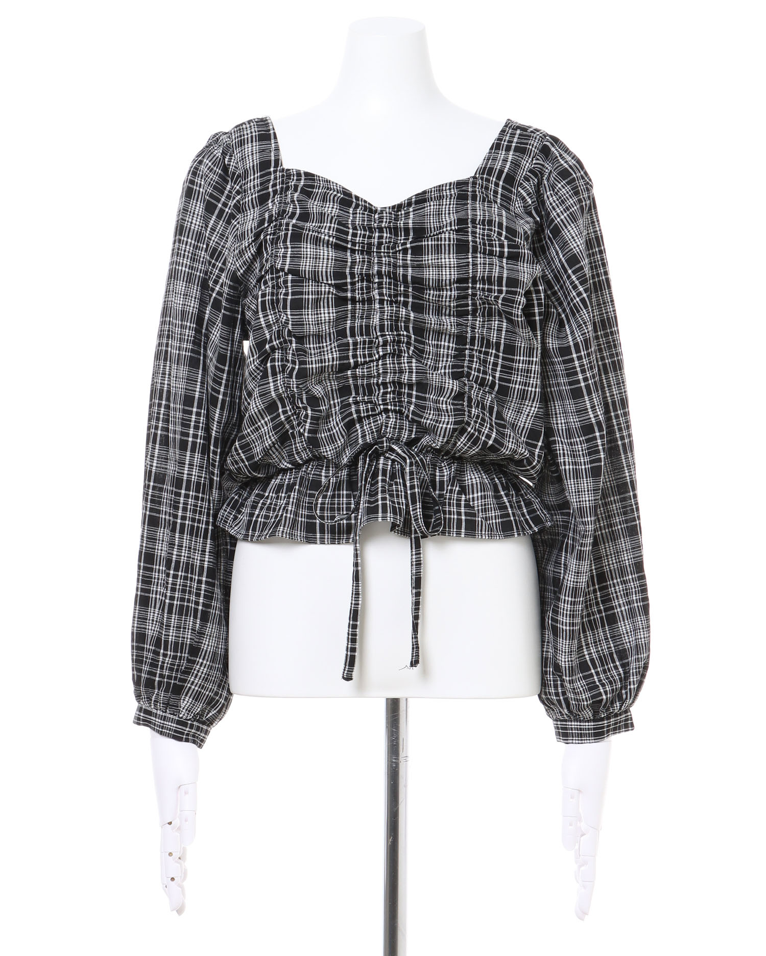 チェック柄シャーリング／ブラウス｜INGNI(イング) 公式通販