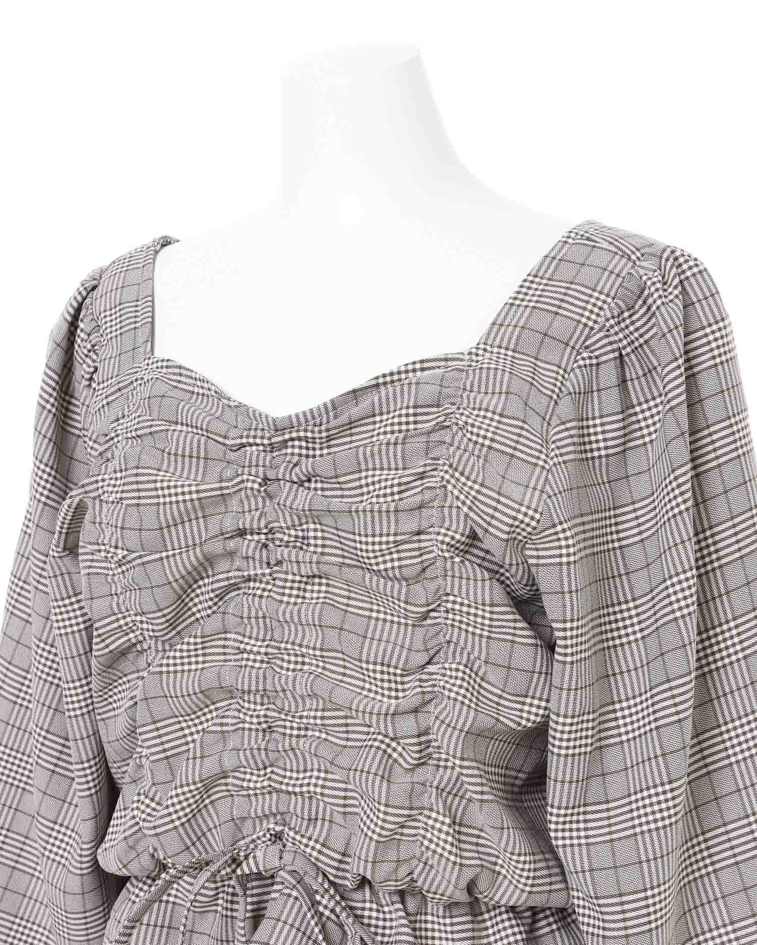 チェック柄シャーリング／ブラウス｜INGNI(イング) 公式通販｜INGNI STORE