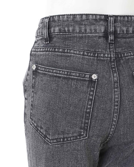 INGNI（イング） フロントスリットデニムパンツ ｸﾞﾚｰ