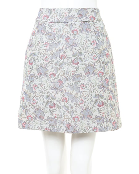 INGNI（イング） 花柄ゴブラン台形／スカート ｻｯｸｽ