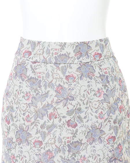 INGNI（イング） 花柄ゴブラン台形／スカート ｻｯｸｽ