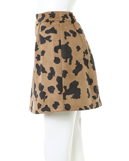 INGNI（イング） アニマル柄スエード台形／スカート ｶｳ