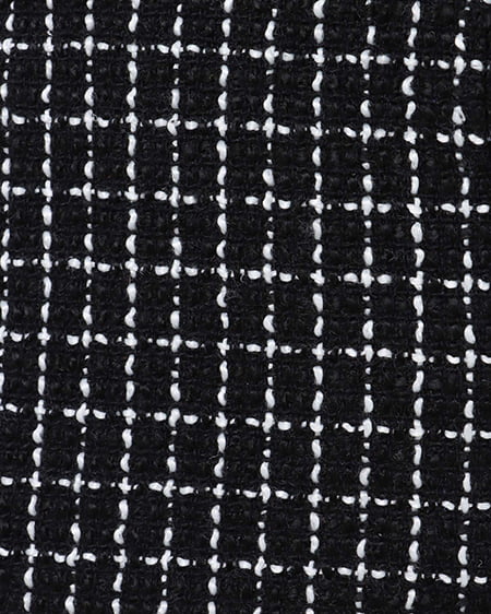 INGNI（イング） SETUP対応フリンジツイード台形／スカート ｸﾛ