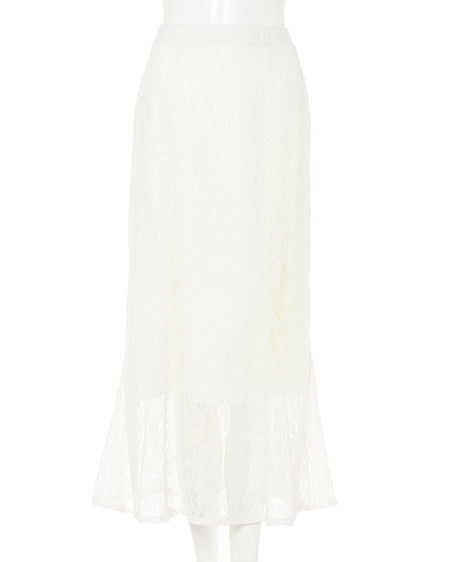 INGNI（イング） レースマーメイド／スカート ｵﾌﾎﾜｲﾄ