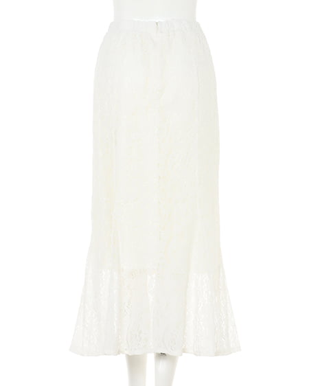 INGNI（イング） レースマーメイド／スカート ｵﾌﾎﾜｲﾄ