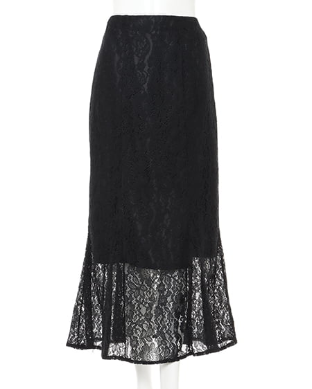 INGNI(イング) レースマーメイド／スカート ｸﾛ