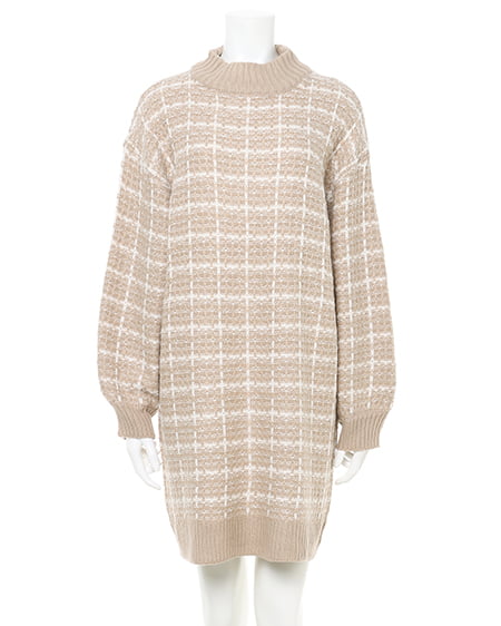 着用動画あり ツイードニットワンピース Ingni イング 公式通販 Ingni Store