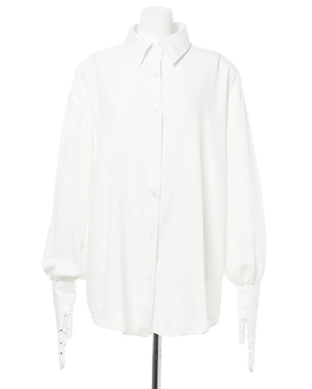 INGNI（イング） Vネックケーブルベスト＋シャツ SET ｸﾞﾚｰ/ﾓｸ