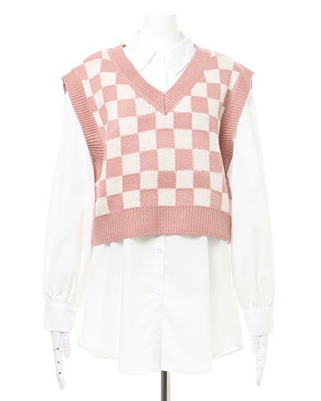 Ingni イング チェッカー柄ニットベストset ｏｕｔｌｅｔ Ingni イング 公式通販 Ingni Store