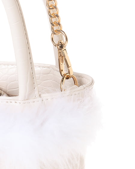 INGNI（イング） ファーバケツトートBAG ｱｲﾎﾞﾘｰ