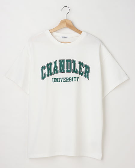 【ZIP!紹介商品】カレッジロゴプリントTシャツ