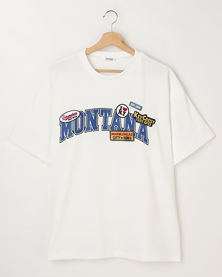 【Popteen10月号掲載】ワッペンカレッジロゴTシャツ