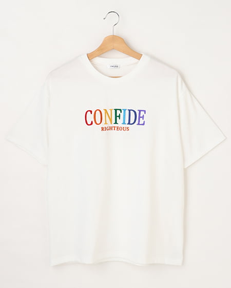 リンガーレインボーロゴTシャツ