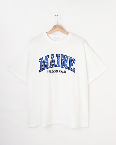 モノグラムカレッジロゴTシャツ