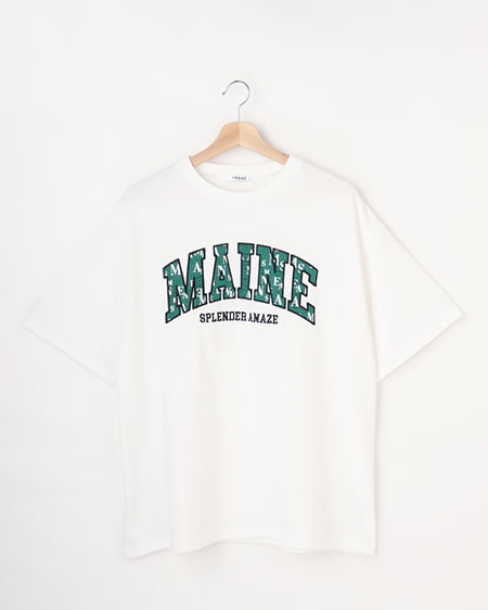 モノグラムカレッジロゴTシャツ