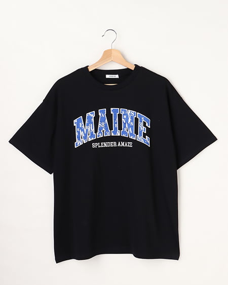 モノグラムカレッジロゴTシャツ