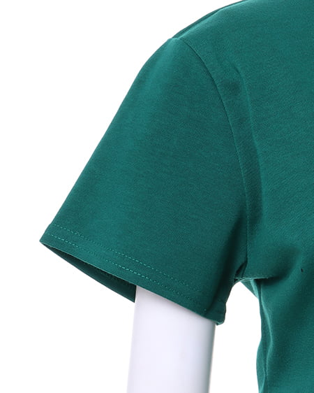 INGNI（イング） 裾ゴムロゴTシャツ ｸﾞﾘｰﾝ