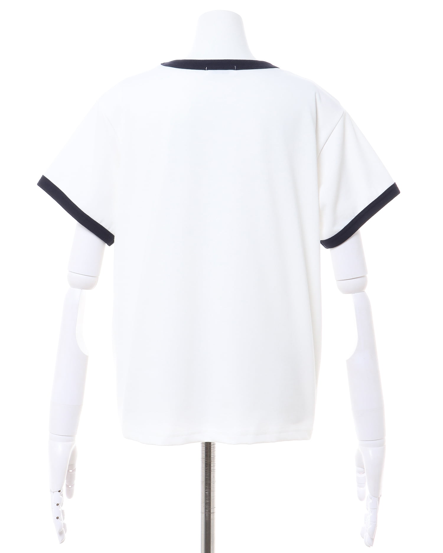 wc　Vin フラワープリント 半袖Tシャツ オフホワイト UNIT CHEST】unique unisex T-shirt OIF designer eggs コラボT