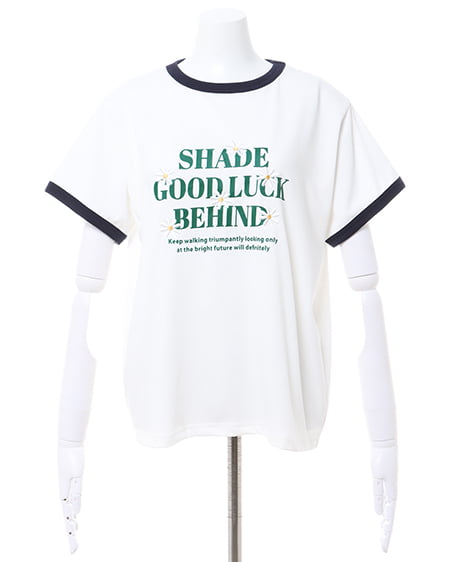 INGNI（イング） フラワーリンガーTシャツ ｵﾌﾎﾜｲﾄ/ｺﾝ