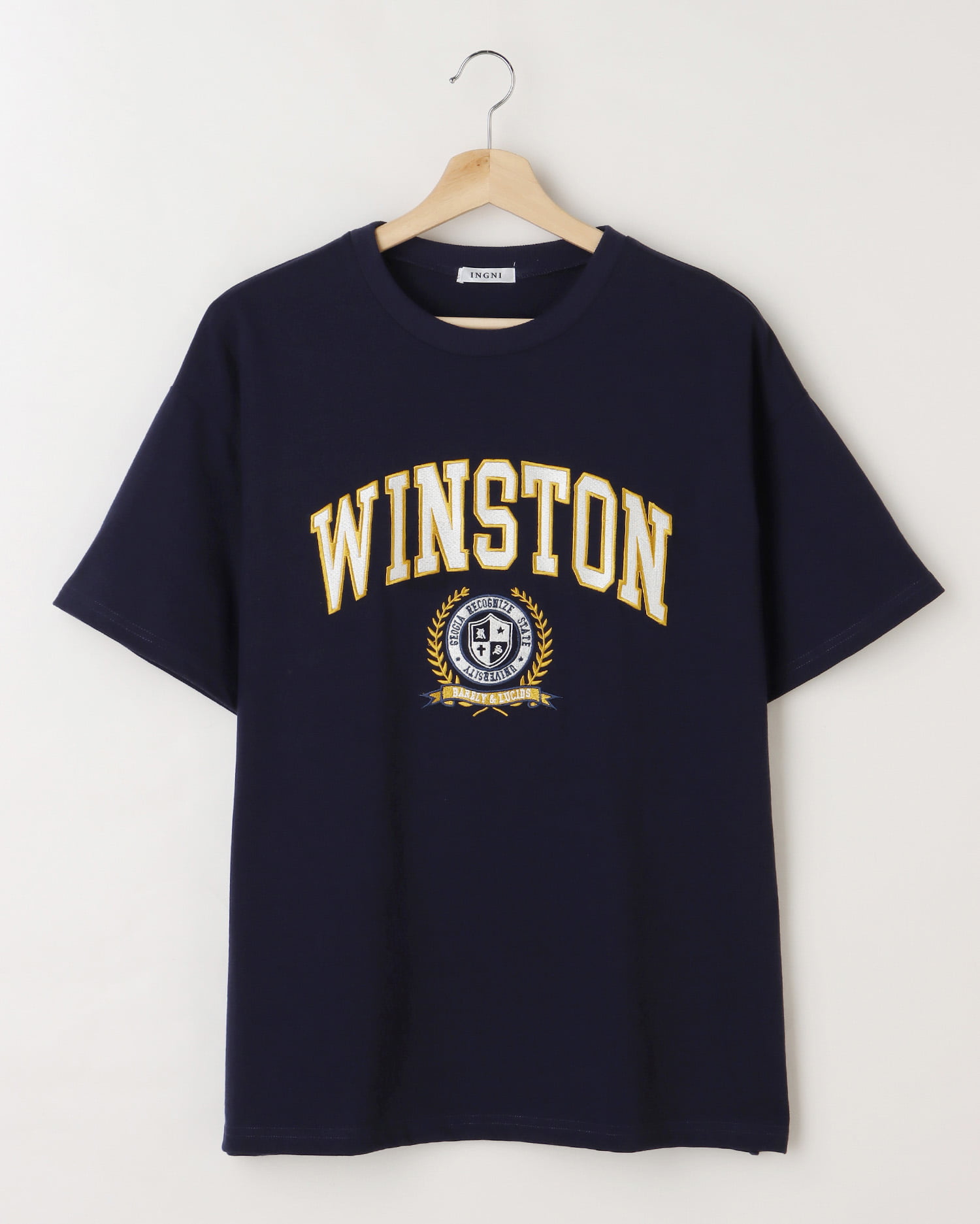 フロッキーカレッジロゴ半袖tシャツ Ingni イング 公式通販 Ingni Store