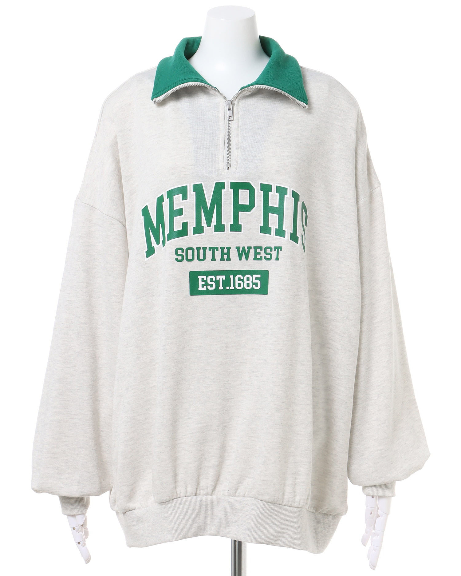 ちぇるたん様❤️⭐️A1376⭐️ INGNI ♥ ハーフジップ プリント スウェット ちぇるたん様❤️⭐️A1376⭐️ INGNI ♥ ハーフジップ プリント