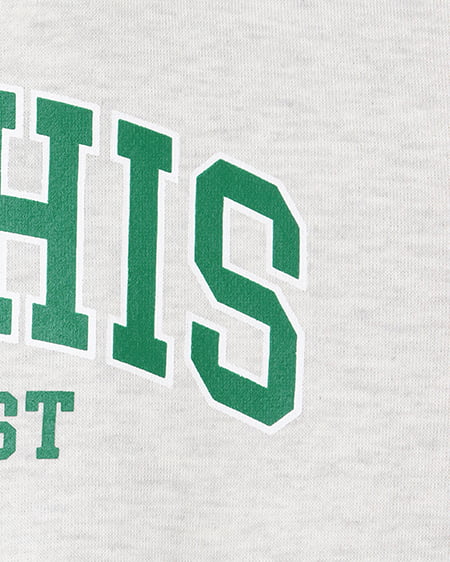 INGNI(イング) ハーフZIPロゴ配色スウェットトップス オートミール