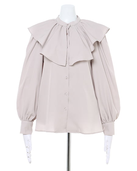 INGNI（イング） BIGフリルカラー／ブラウス ｸﾞﾚｰ