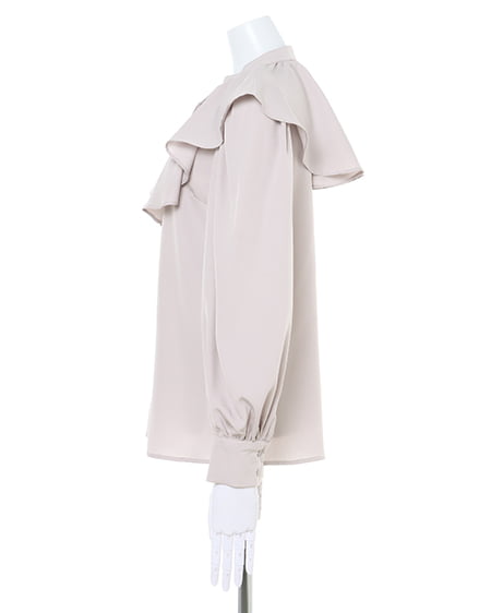 INGNI（イング） BIGフリルカラー／ブラウス ｸﾞﾚｰ