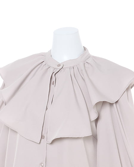 INGNI（イング） BIGフリルカラー／ブラウス ｸﾞﾚｰ