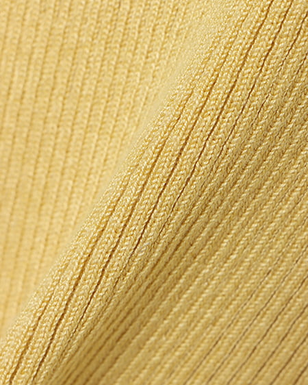 INGNI（イング） ショート丈リブニットカーディガン ｲｴﾛｰ