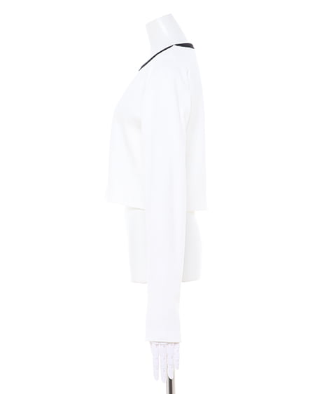 INGNI(イング) フロントロゴリンガーリブロングTシャツ チョウ