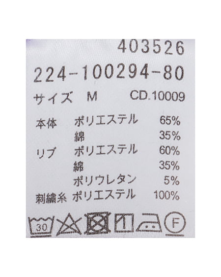 INGNI(イング) ハーフZIP胸ロゴスウェットトップス パープル