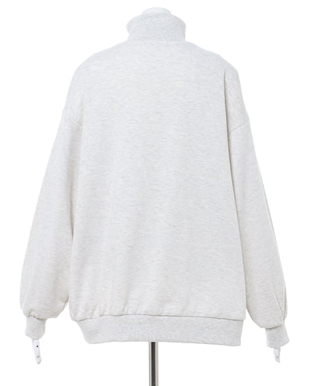 INGNI（イング） ハーフZIP配色カレッジロゴスウェットチュニック ｵｰﾄﾐｰﾙ