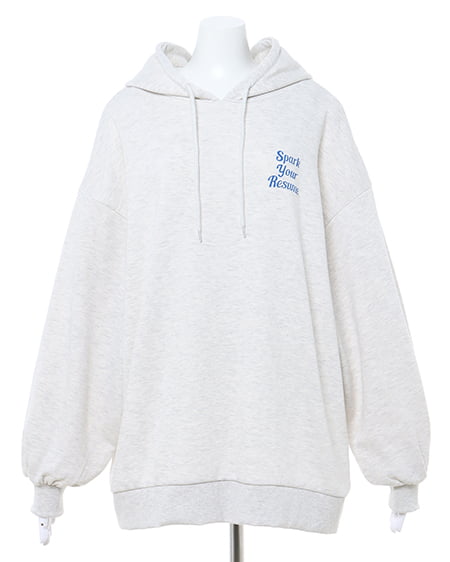 INGNI（イング） BACK発泡ロゴチュニックパーカー ｵｰﾄﾐｰﾙ