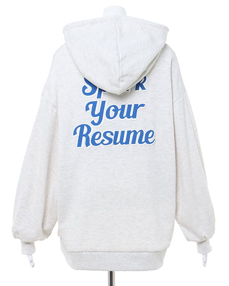 INGNI（イング） BACK発泡ロゴチュニックパーカー ｵｰﾄﾐｰﾙ