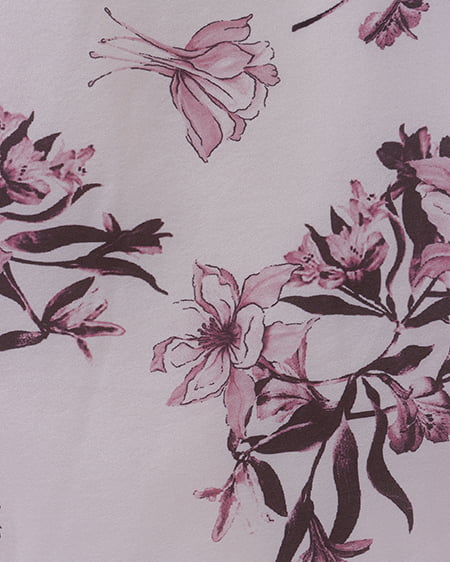 INGNI(イング) 花柄オーガンジーフレアスカート オフホワイト/ピンク