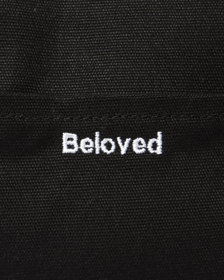 INGNI(イング) クリアポーチ付き/キャンバスフリルトート クロ/シロ