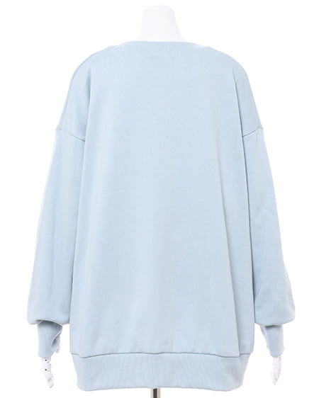 INGNI(イング) 抜き刺しゅうロゴチュニック サックス