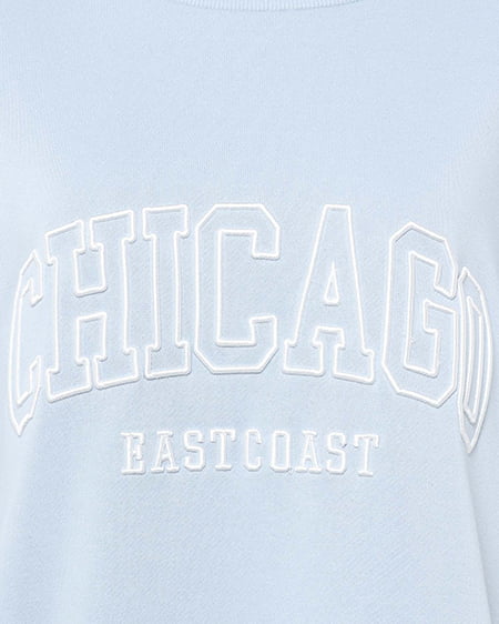 INGNI(イング) 抜き刺しゅうロゴチュニック サックス