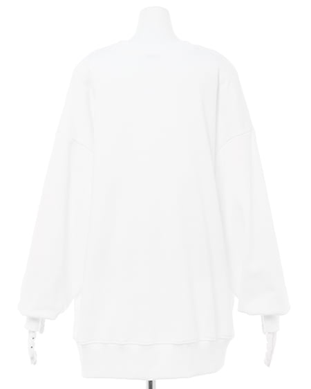 INGNI(イング) ふくれ刺しゅうロゴチュニック オフホワイト/ブルー