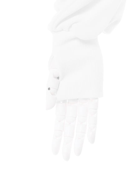 INGNI(イング) ふくれ刺しゅうロゴチュニック オフホワイト/ブルー