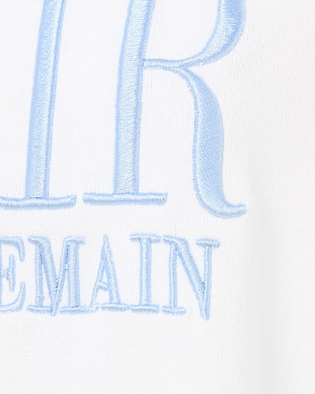 INGNI(イング) ふくれ刺しゅうロゴチュニック オフホワイト/ブルー